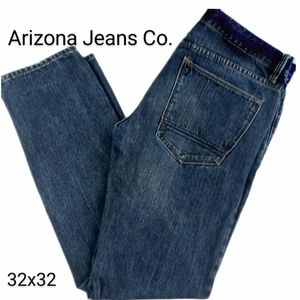Arizona Mid-Rise Straight Skinny Fit Blue Jeans 32